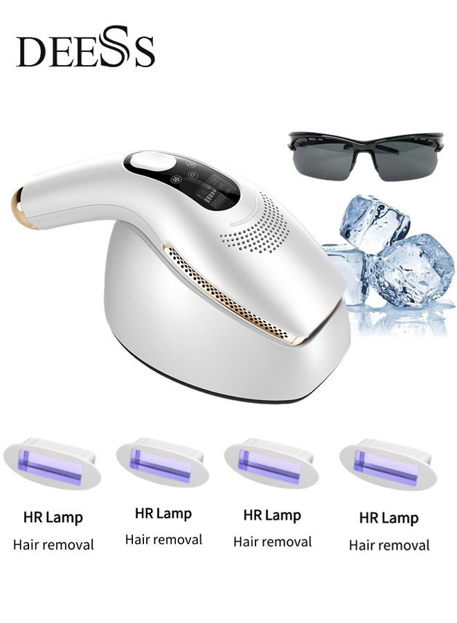 GP590 PLUS Unlimited Flashes Permanent Painless IPL Laser Hair Removal Device, Epilator With 4*HR Lamps