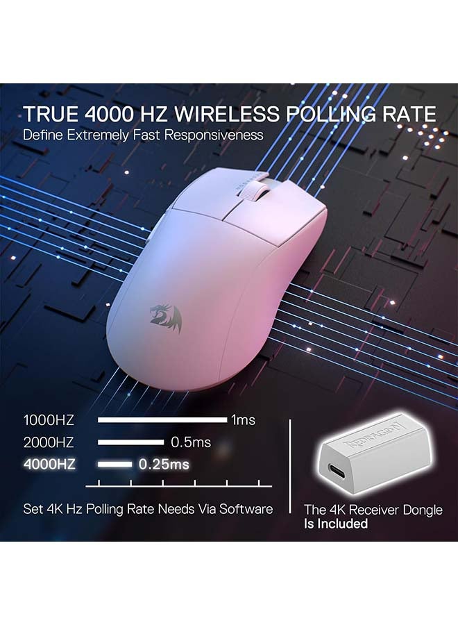 M916 PRO 3-Mode Wireless Gaming Mouse, Hype-Speed 4K Polling Rate, 49G Ultra-Light 26K DPI Gamer Mice