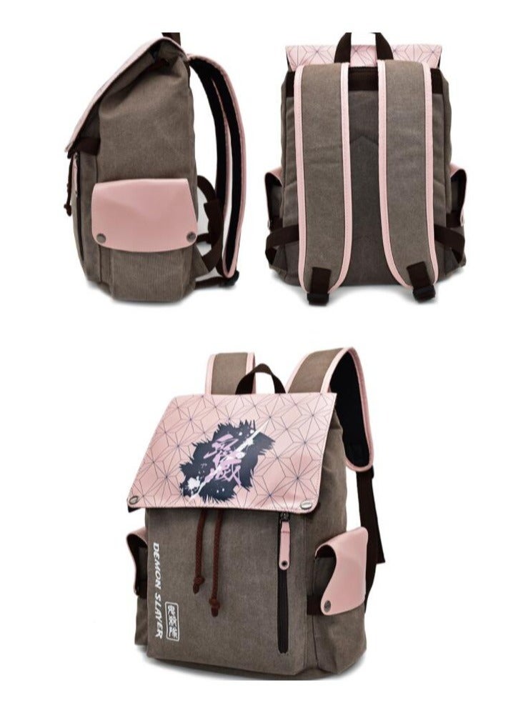 Cartoon Demon Slayer backpack student bag