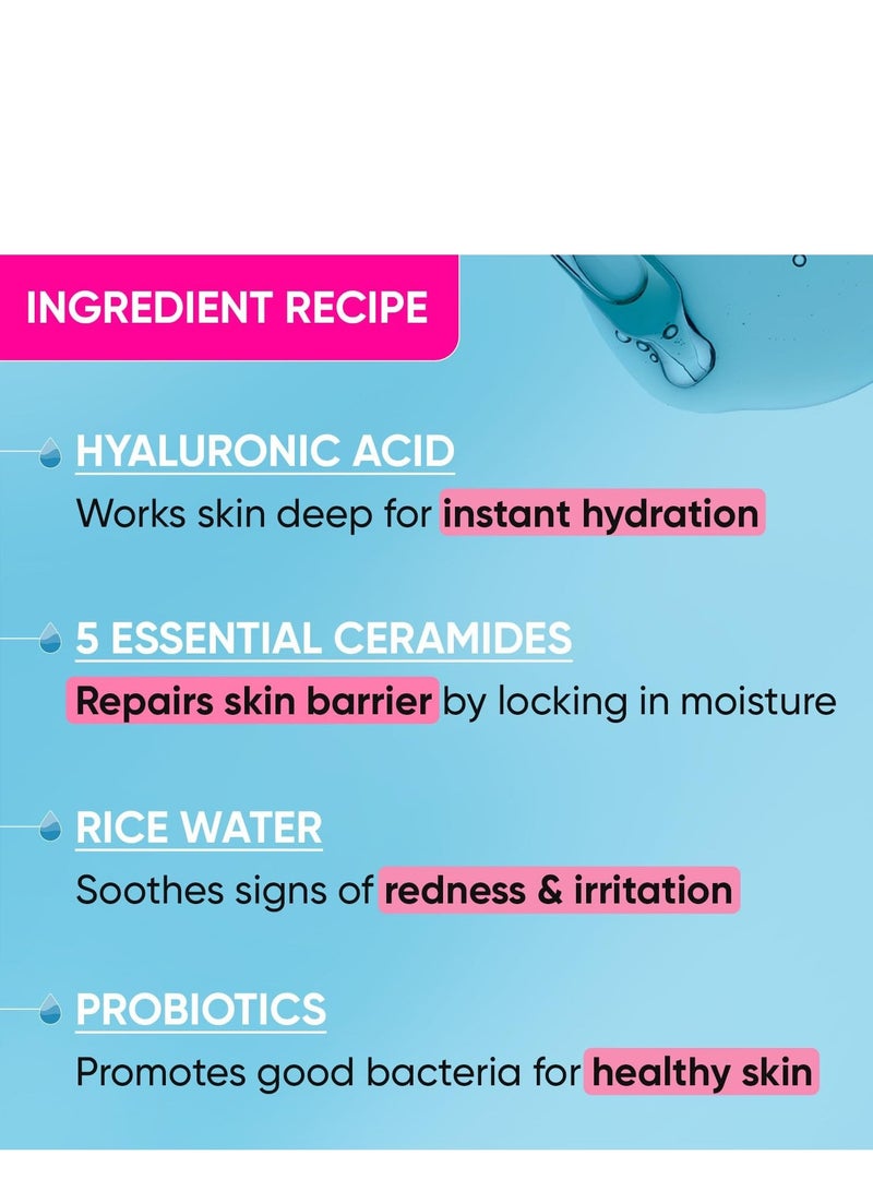 Dot & Key Hydrating Hyaluronic Acid Serum With Vitamin C + E | For Plump, Glowing Skin | Face Serum for Dry Skin, Oily & Normal Skin | With Ceramide & Acai Berry | 30ml