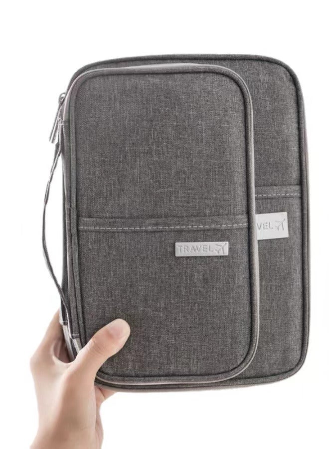 Waterproof Travel Card and Passport Organizer - Multi-Function Document Bag