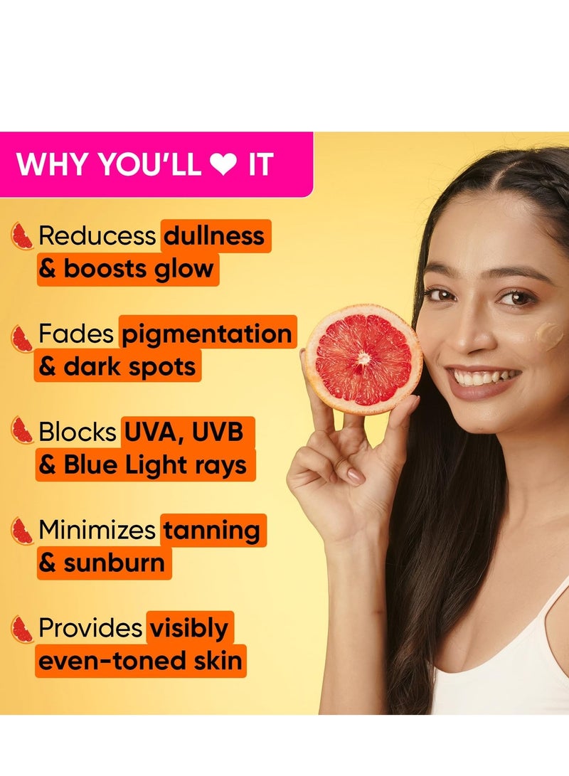 Dot & Key Vitamin C Daily Glow Essentials Skin Care Combo (Vitamin C Sunscreen SPF 50 PA+++ 50gm & Vitamin C Moisturizer 50gm) | For Glowing Skin | For All Skin Types | For Women & Men