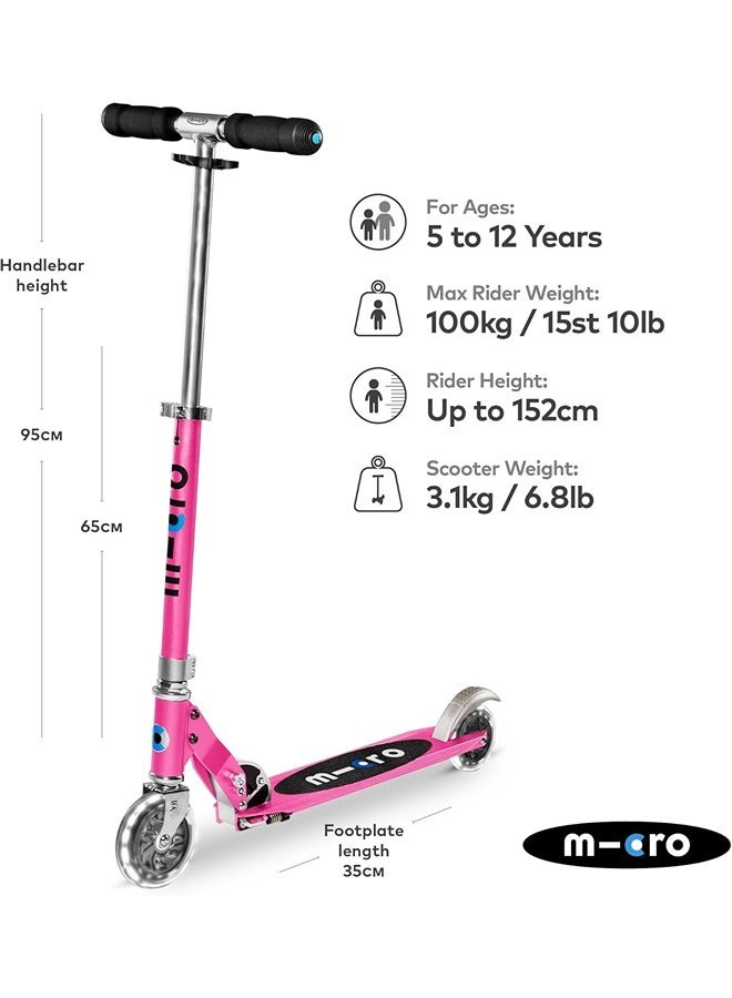Micro Sprite Led Scooter for Kids Pink | Sprite Scooter | LED Scooter | Scooters | Scooter for Kids | Kids Scooter