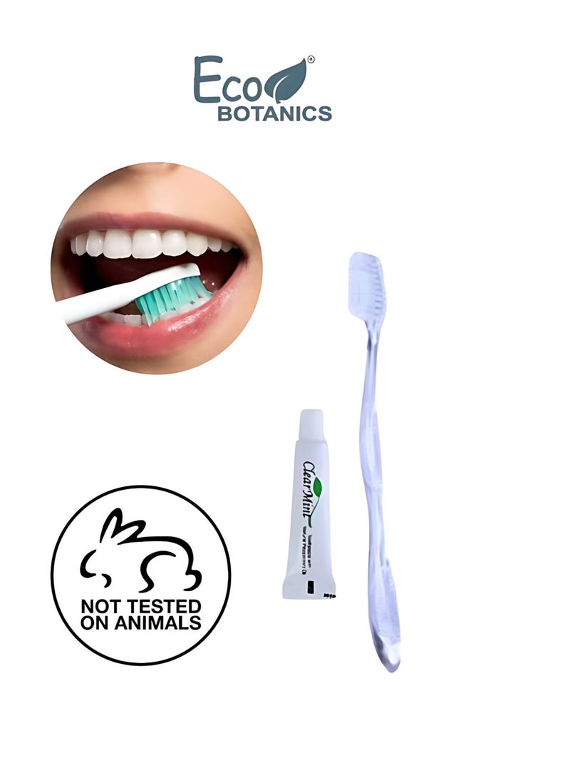 Disposable Toothbrush - Toothpaste Traveling Dental Kit For Adults & Kids (Pack of 100)