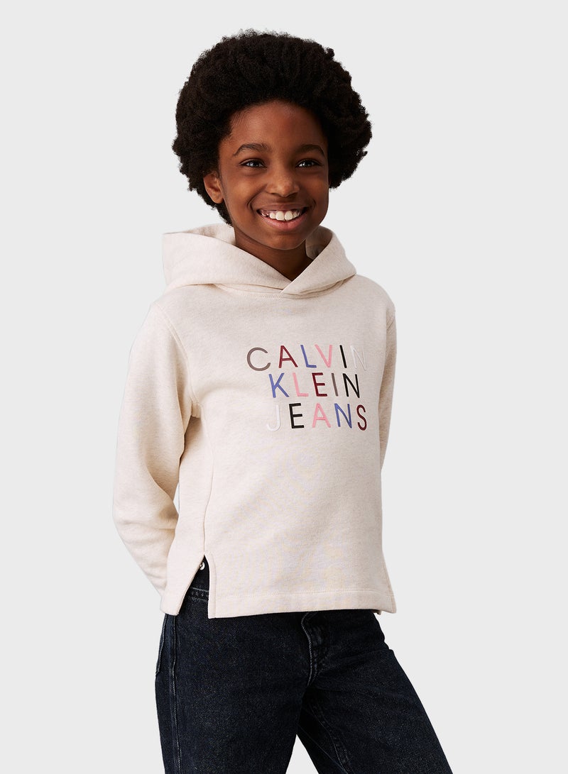 Youth Color Logo Hoodie