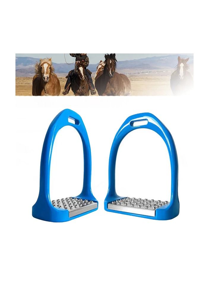 1-Pair Anti Slip Aluminium Horse Saddle Safety Stirrups