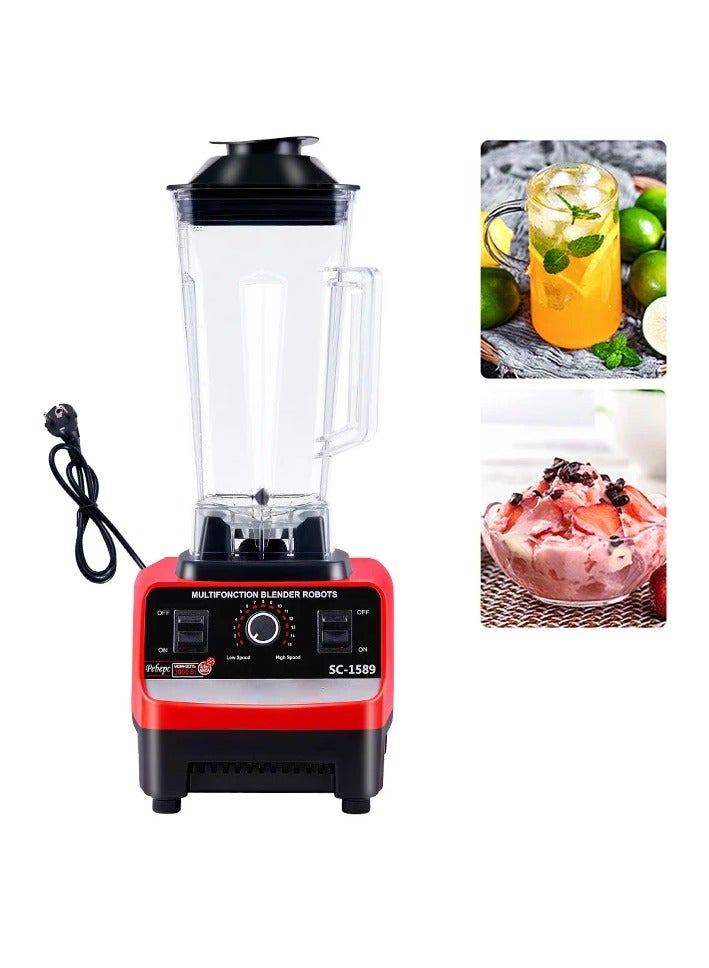 2.5L Electric Blender High Power Automatic Mixer Fruit Blender Food Processor Home Kitchen Drink Juicer Ice Smoothies Maker