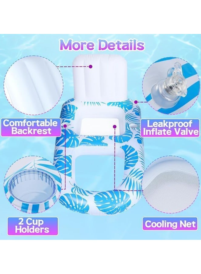 Pool Floats, Water Pool Floats,Inflatable Pool Chair Float,Adult Floatie Bed Mat Pad, Sun Tan Tub Sunbathing Lounge Raft For Swimming Pool Lake Lounge Float