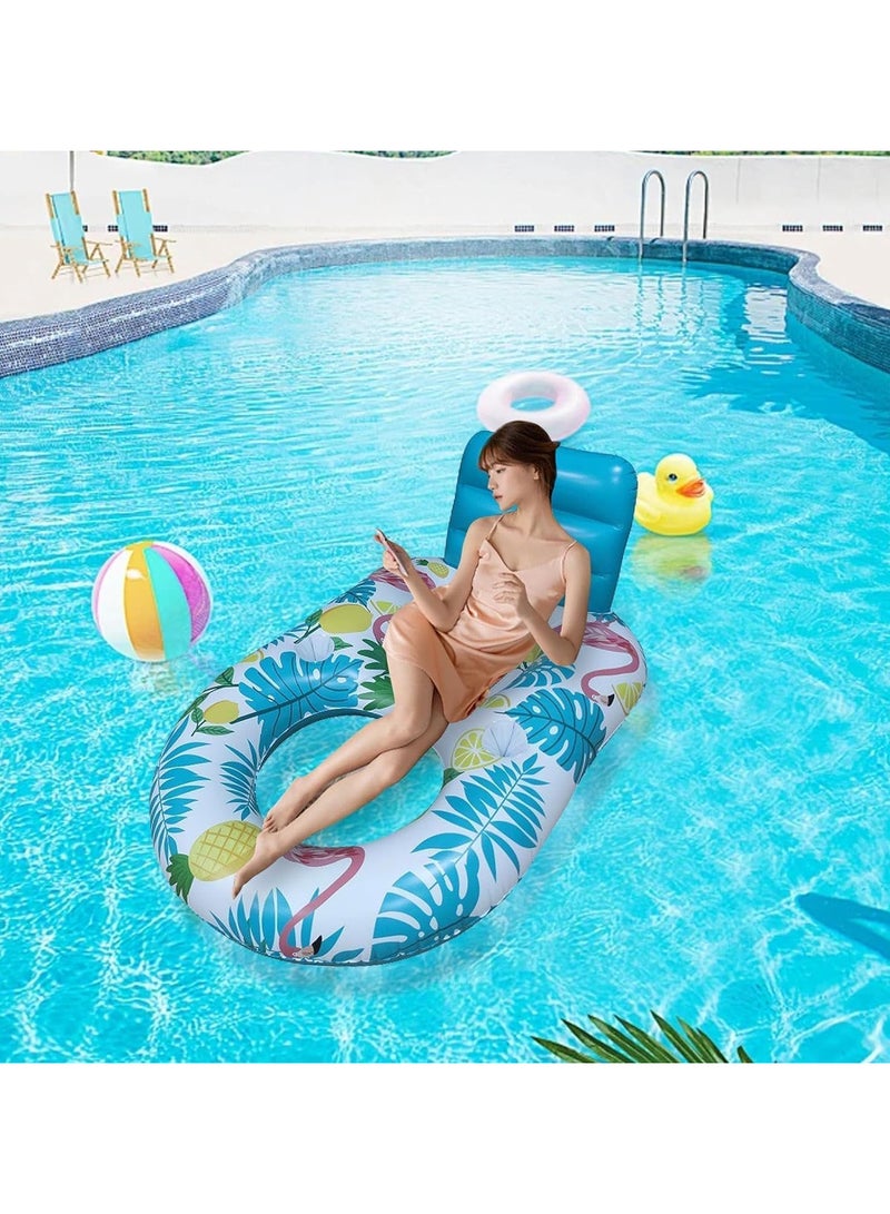 Pool Floats, Water Pool Floats,Inflatable Pool Chair Float,Adult Floatie Bed Mat Pad, Sun Tan Tub Sunbathing Lounge Raft For Swimming Pool Lake Lounge Float