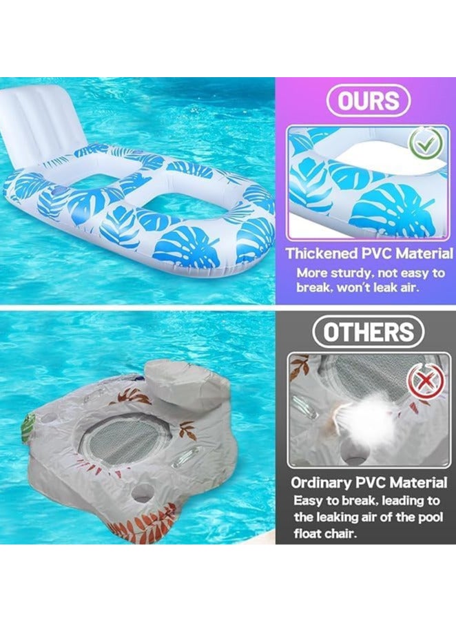 Pool Floats, Water Pool Floats,Inflatable Pool Chair Float,Adult Floatie Bed Mat Pad, Sun Tan Tub Sunbathing Lounge Raft For Swimming Pool Lake Lounge Float