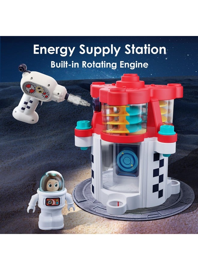 Rocket Space Toys, Kids Spaceship Playset W/ Space Shuttle, 2 Astronauts, Educational Stem Take Apart Outer Space Adventure W/ Electric Drill, Gift For 3 4 5 6 7 8 Year Old Boy Girl