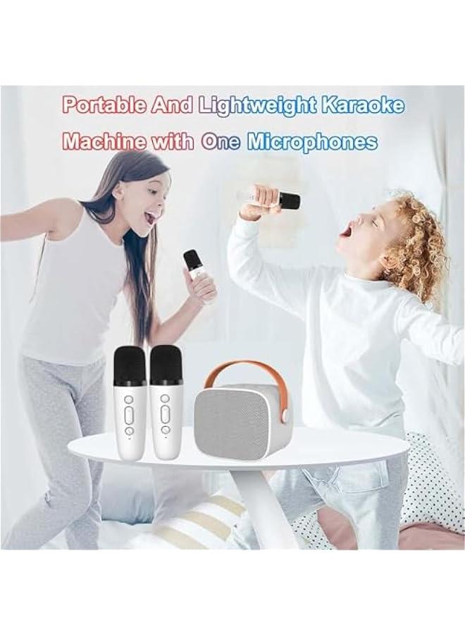 Bluetooth Speaker with Microphone for Kids Adults Karaoke Machine with 2 Wireless Microphone Portable Handheld Bluetooth Karaoke Toys for Girls and Boys Gifts Home Party Birthday