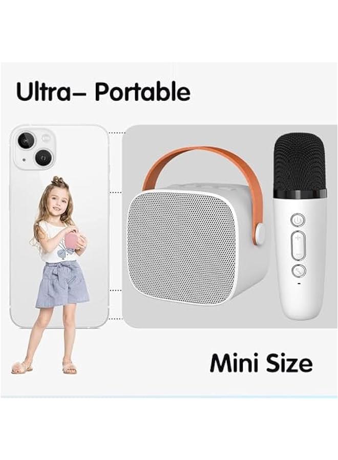 Bluetooth Speaker with Microphone for Kids Adults Karaoke Machine with 2 Wireless Microphone Portable Handheld Bluetooth Karaoke Toys for Girls and Boys Gifts Home Party Birthday