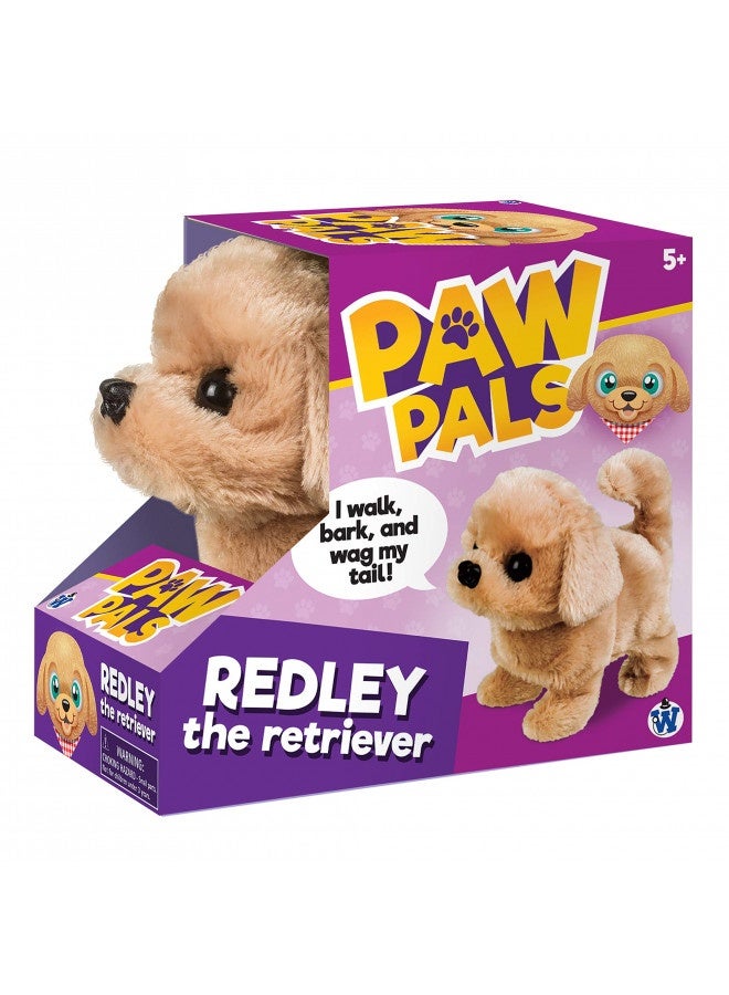 Westminster, Inc. Redley The Retriever - Cute, Cuddly, Plush Battery Operated Dog Toy Walks, Wiggles, And Barks With Sound