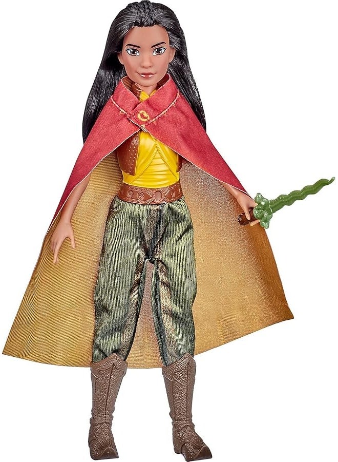 Disney Princess Raya Fashion Doll with Clothes, Shoes, and Sword, Inspired by Disney's Raya and The Last Dragon Movie, Toy for Kids 3 Years and Up