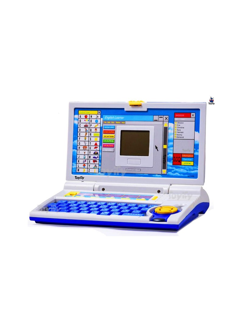 Educational Laptop Computer Toy With Mouse For Kids Above 3 Years 20 Fun Activity Learning Machine Now Learn Letter Words Games Mathematics Music Logic Memory Tool