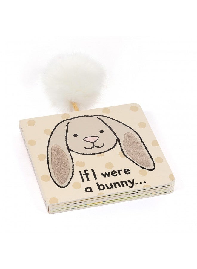 Jellycat Baby Touch And Feel Board Books, If I Were A Bunny, Beige