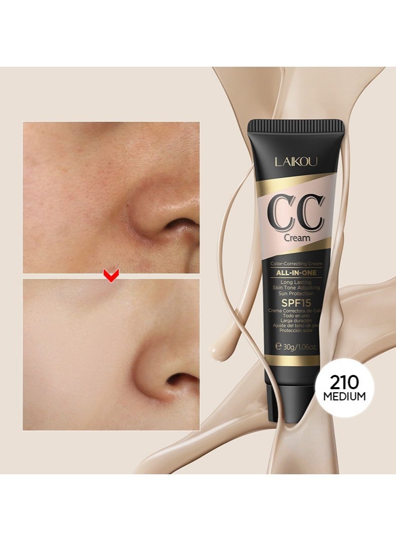 LAIKOU CC Cream 30g Covers Blemishes, Repairs, and Does Not Remove Makeup Moisturizing