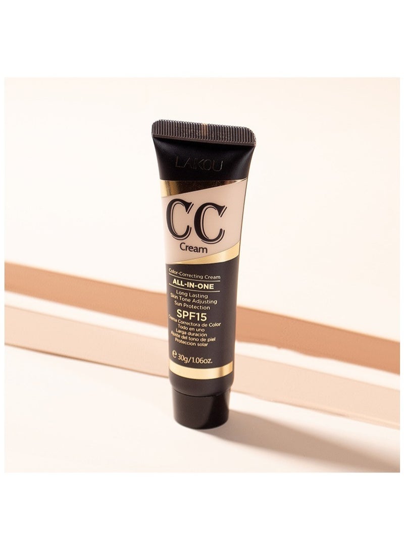 LAIKOU CC Cream 30g Covers Blemishes, Repairs, and Does Not Remove Makeup Moisturizing