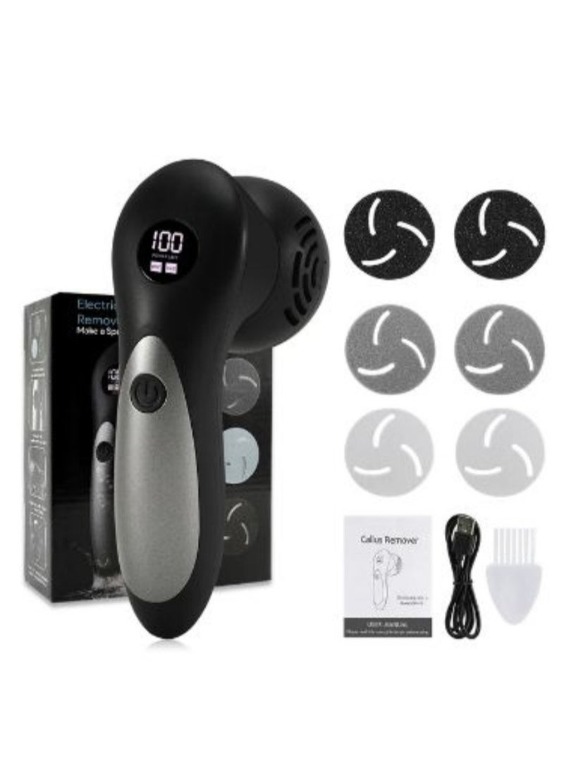 Electric Foot Callus Remover Kit, Rechargeable, Portable Foot File for Dead, Hard, Cracked, and Dry Skin, Pedicure Tools