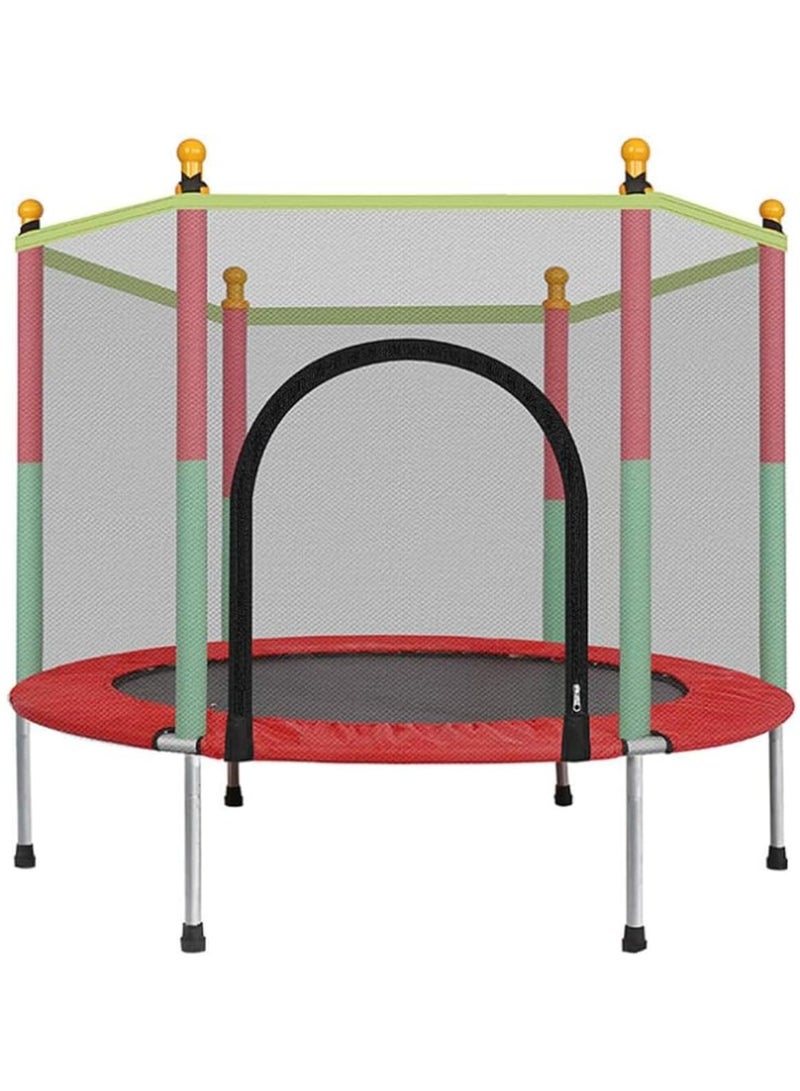 Indoor Trampoline Kids Adult Bouncer Baby Jumper Children Bouncers Guardrail Fitness Thick Spring Anti-Skid Shock Absorption - Toddler Outdoor Safety Enclosure Net Basketball Hoop Baby Toys