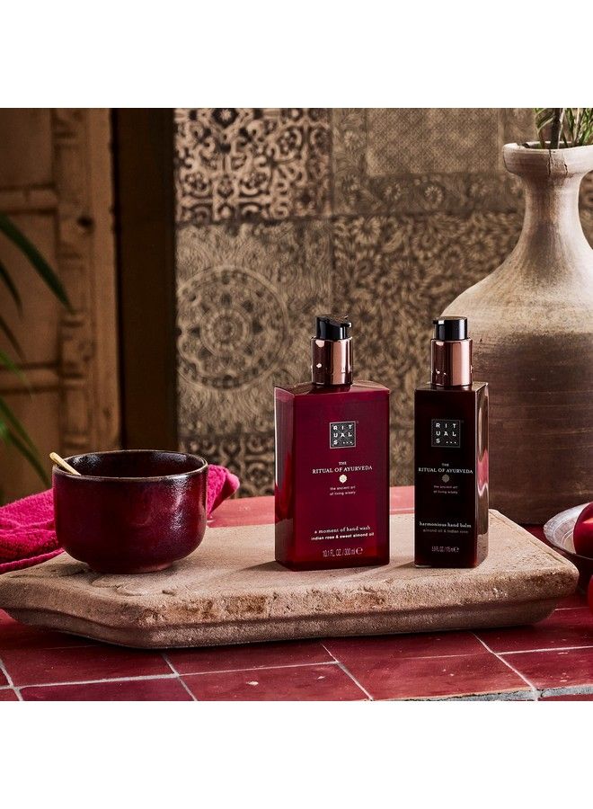 Ayurveda Hand Wash Nourishing Liquid Hand Soap With Sweet Almond Oil & Indian Rose 10.1 Fl Oz