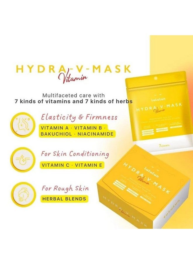 Hydrav Japanese Sheet Mask Set 7Pcs Hydrating Silk Face Mask For Deep Moisturizing Skin Care Breathable Cotton White Facial Masks