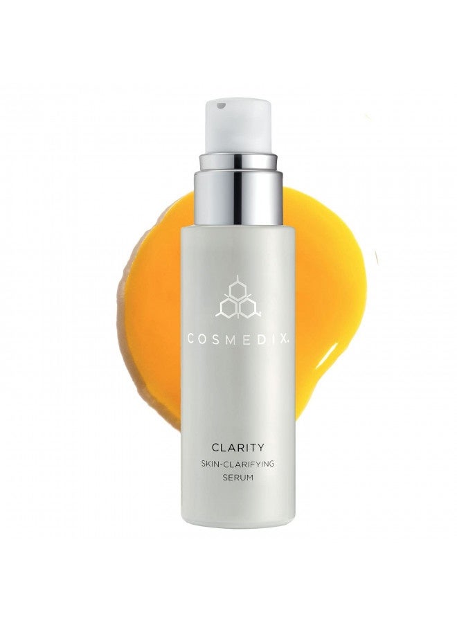 Cosmedix Clarity Skin-Clarifying Face Serum For Daily Skin Care - Exfoliating Face Wash, Pore Minimizer, Hydrating Face Moisturizer - Retinol Cream, Vitamin A, Salicylic Acid, Aloe Vera, Tea Tree Oil