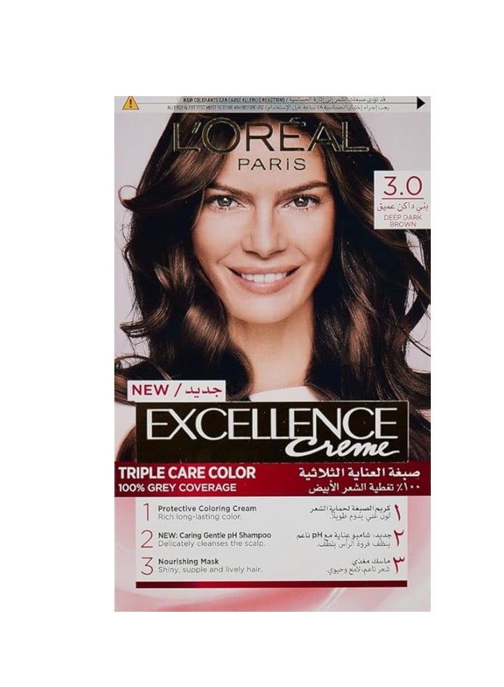 Loreal Excellence 3.0 Dark Brown 192Ml