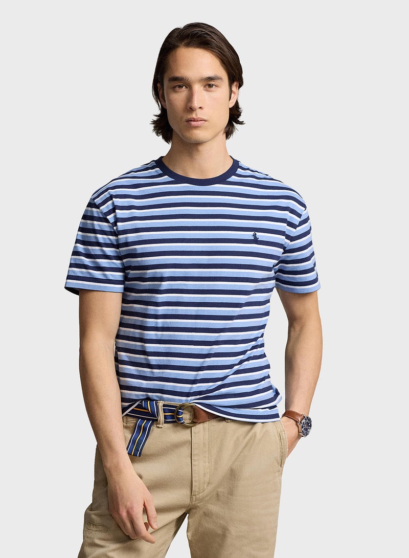 Striped Crew Neck T-Shirt