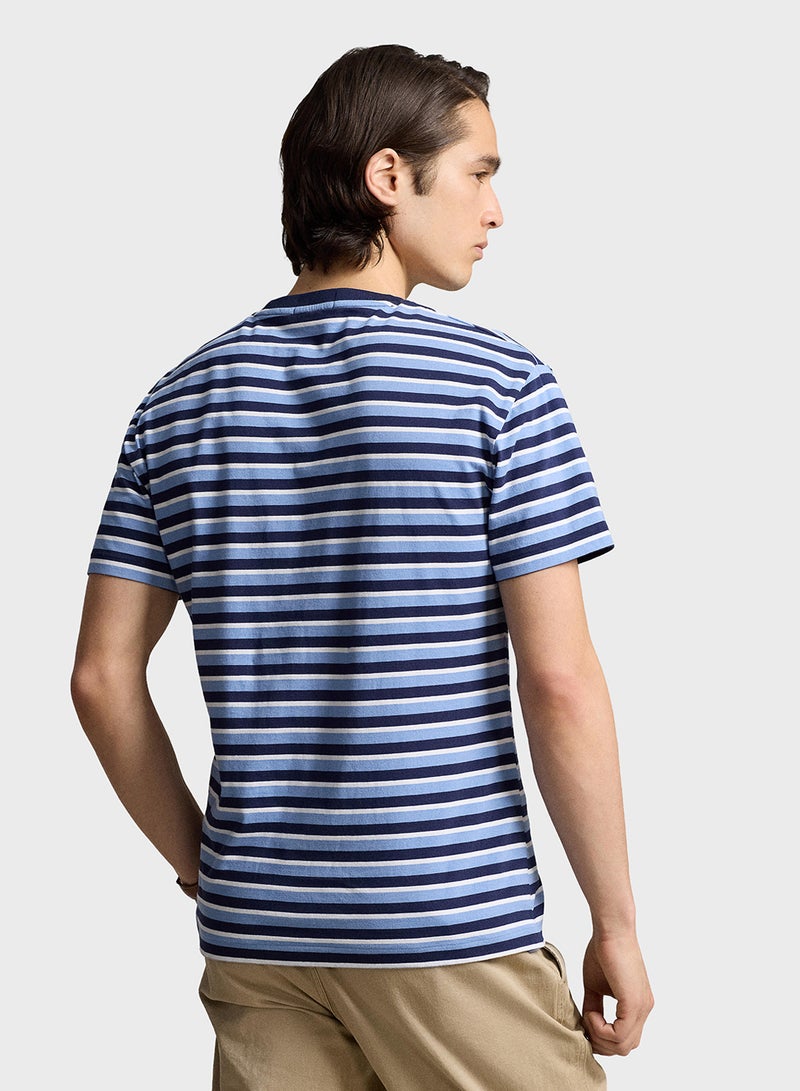 Striped Crew Neck T-Shirt