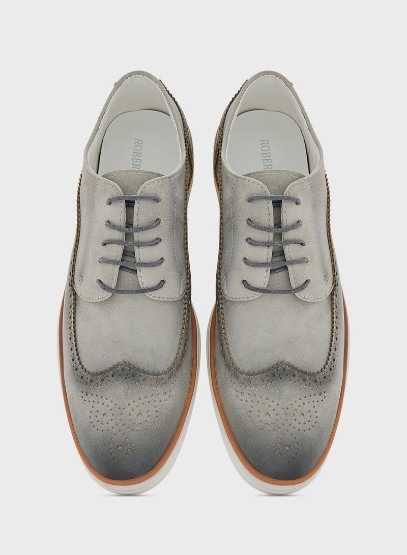 Brogue Design Casual Lace Ups