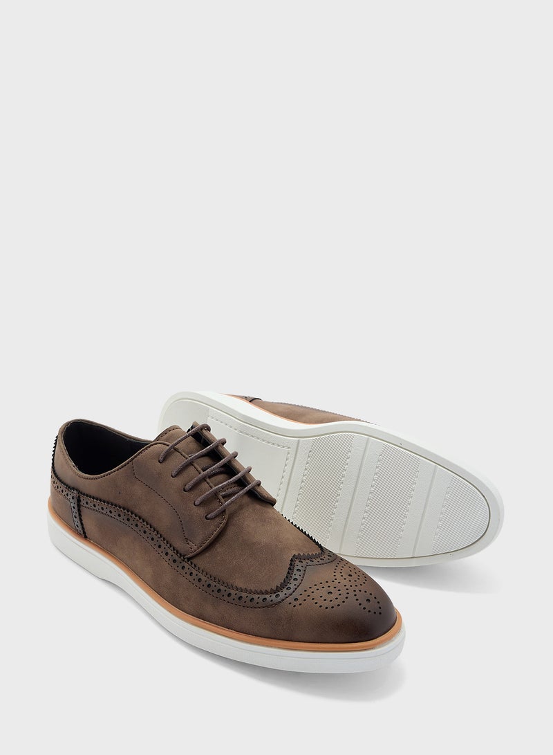 Brogue Design Casual Lace Ups