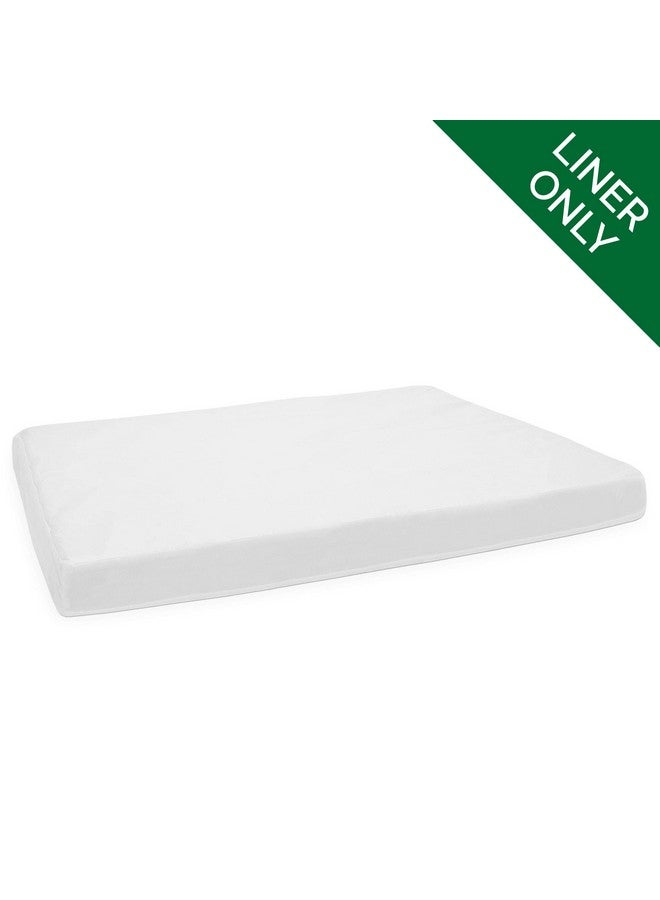 Dog Bed Liner WaterResistant Foam Mattress Protector Cover  White, Jumbo (XLarge)
