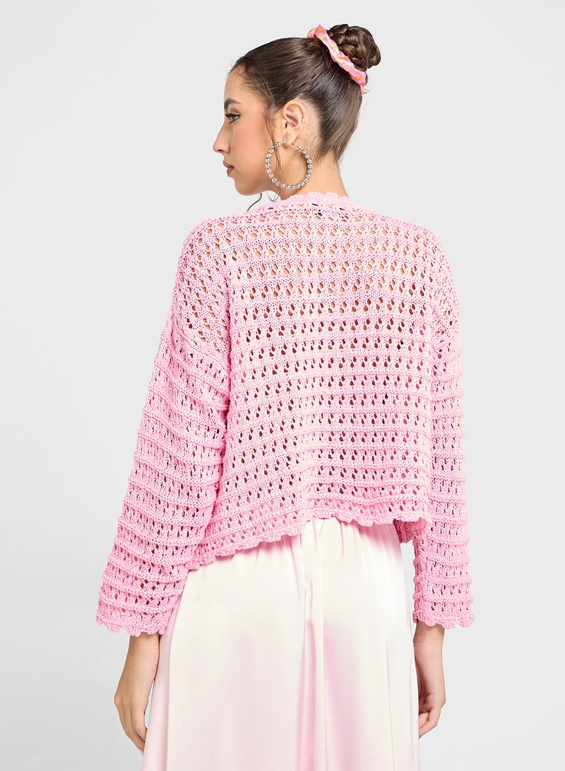 Crotchet Knit Top