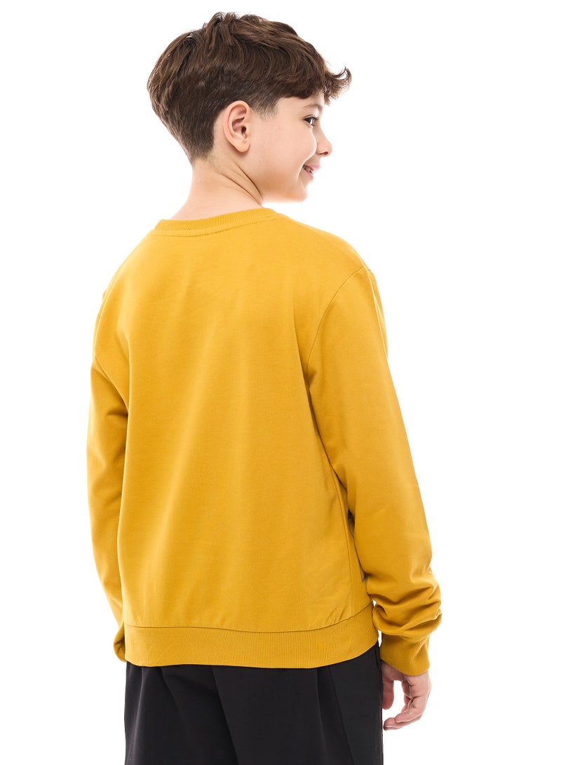 Boys' Sweatshirt  (8-14yrs) Mustard