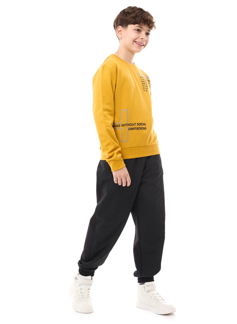 Boys' Sweatshirt  (8-14yrs) Mustard