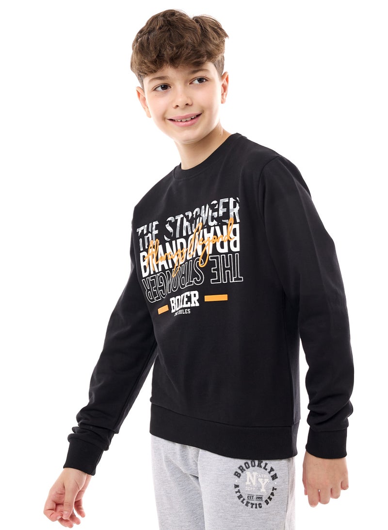 Boys' Sweatshirt  (8-14yrs) Black