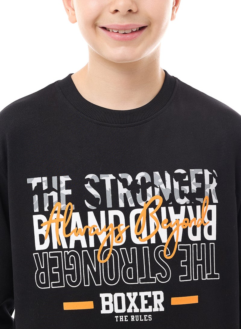 Boys' Sweatshirt  (8-14yrs) Black