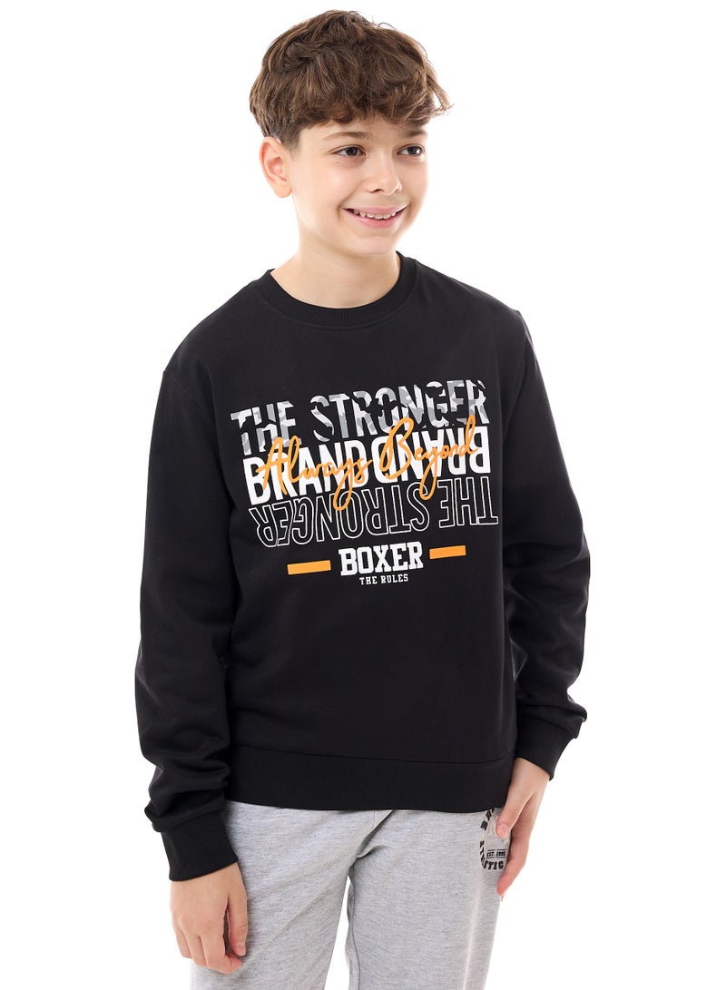 Boys' Sweatshirt  (8-14yrs) Black