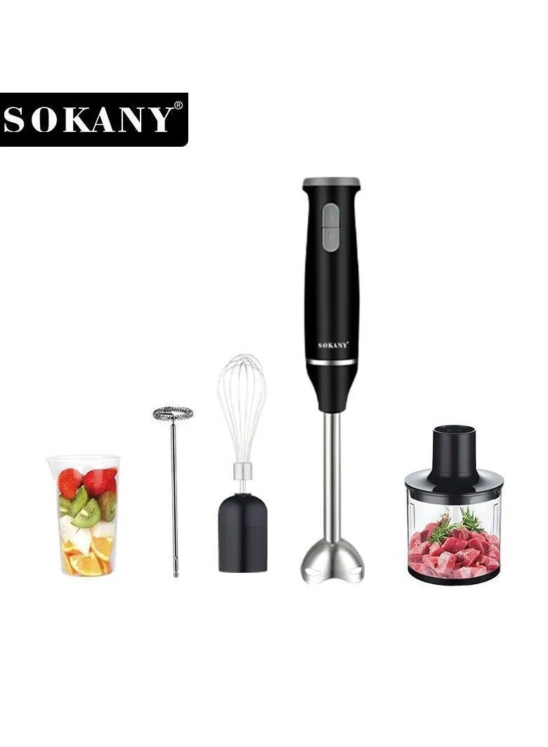 Sokany 5 In 1 Hand Blender & Food Mixer - 800 Watt (SK-1714-5)