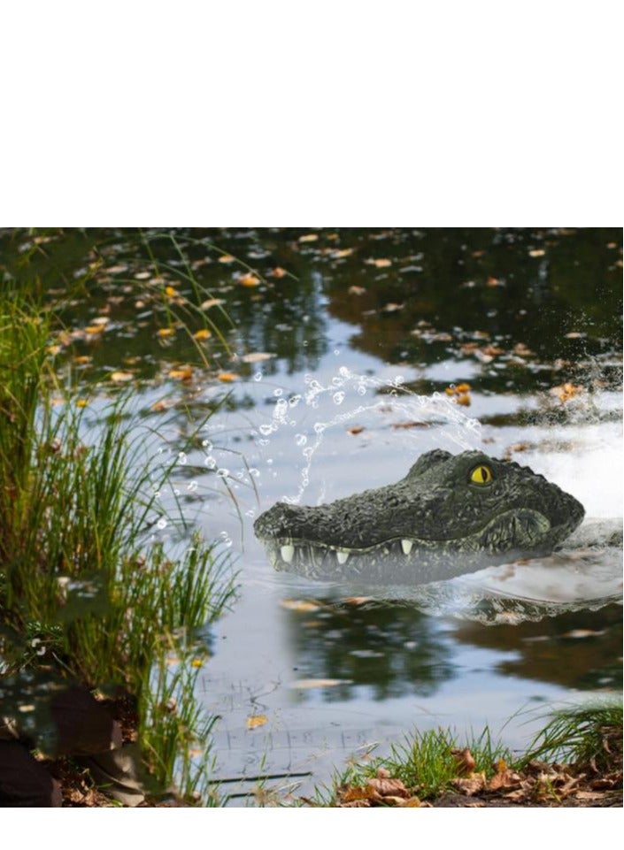 Children's Electric Remote Control Crocodile Remote Control Boat Simulation Floating On Water Parody Toy