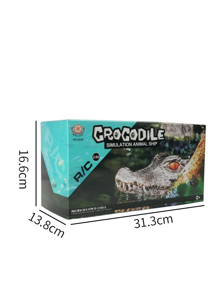 Children's Electric Remote Control Crocodile Remote Control Boat Simulation Floating On Water Parody Toy