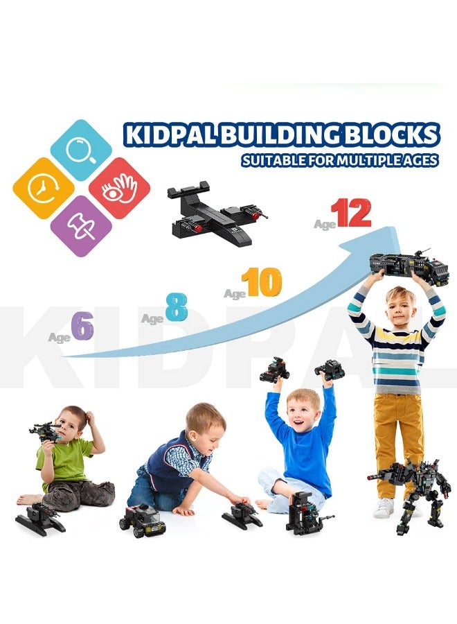 51-in-1 Robot STEM Building Blocks Toy – 700PCS Educational Engineering Set for Boys Age 8-12 | Creative Building Bricks Truck Kit – Ideal Gift for Kids Aged 6-13