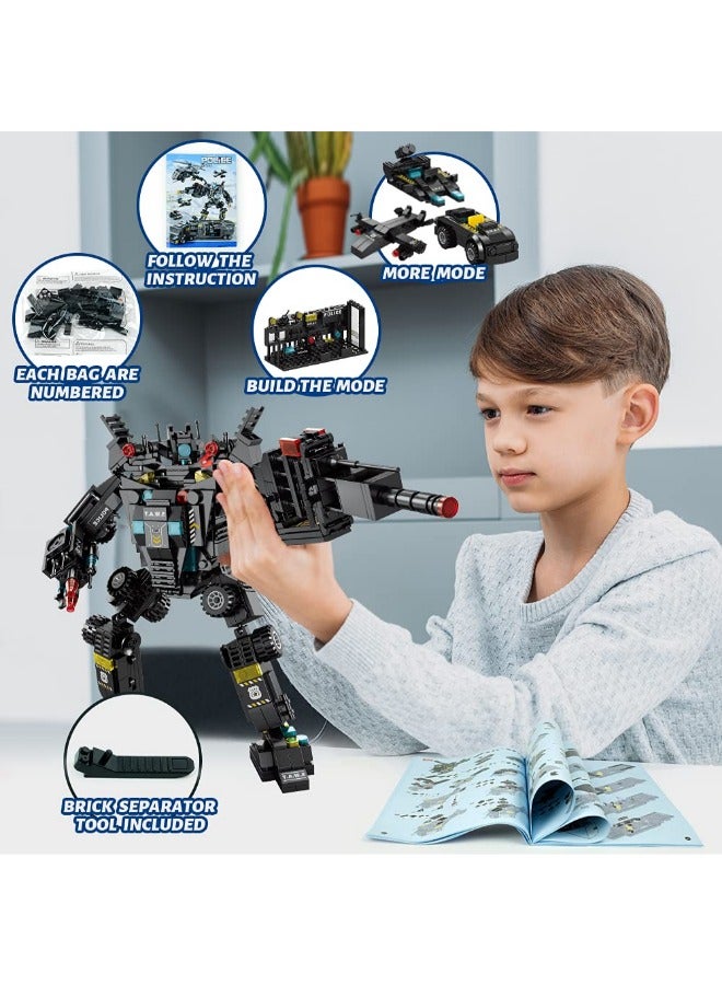 51-in-1 Robot STEM Building Blocks Toy – 700PCS Educational Engineering Set for Boys Age 8-12 | Creative Building Bricks Truck Kit – Ideal Gift for Kids Aged 6-13