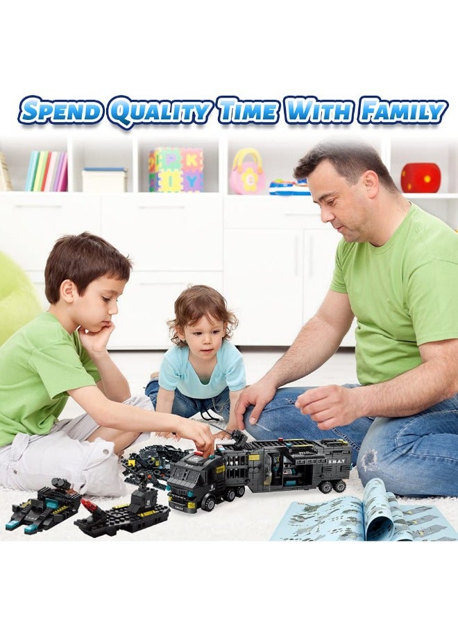 51-in-1 Robot STEM Building Blocks Toy – 700PCS Educational Engineering Set for Boys Age 8-12 | Creative Building Bricks Truck Kit – Ideal Gift for Kids Aged 6-13