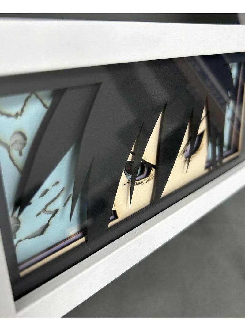 Japanese anime Naruto 3D paper-cut light box comic shadow box photo frame LED light bedroom desk night light