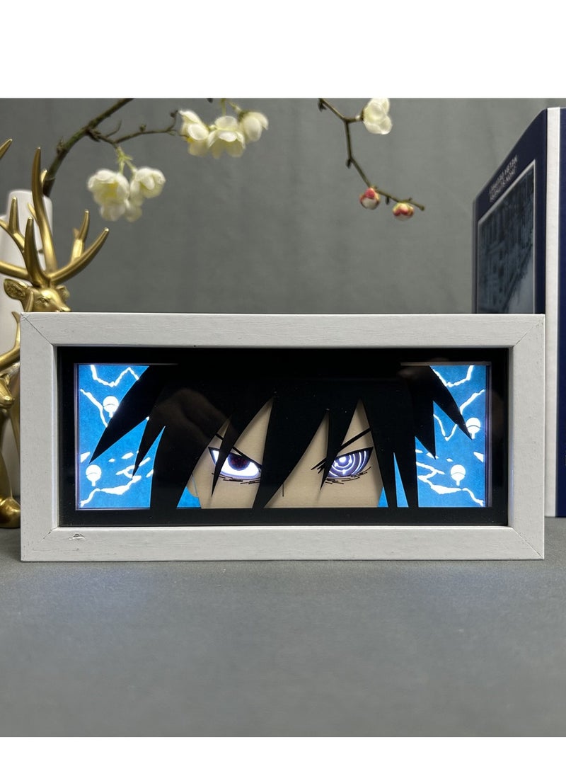 Japanese anime Naruto 3D paper-cut light box comic shadow box photo frame LED light bedroom desk night light