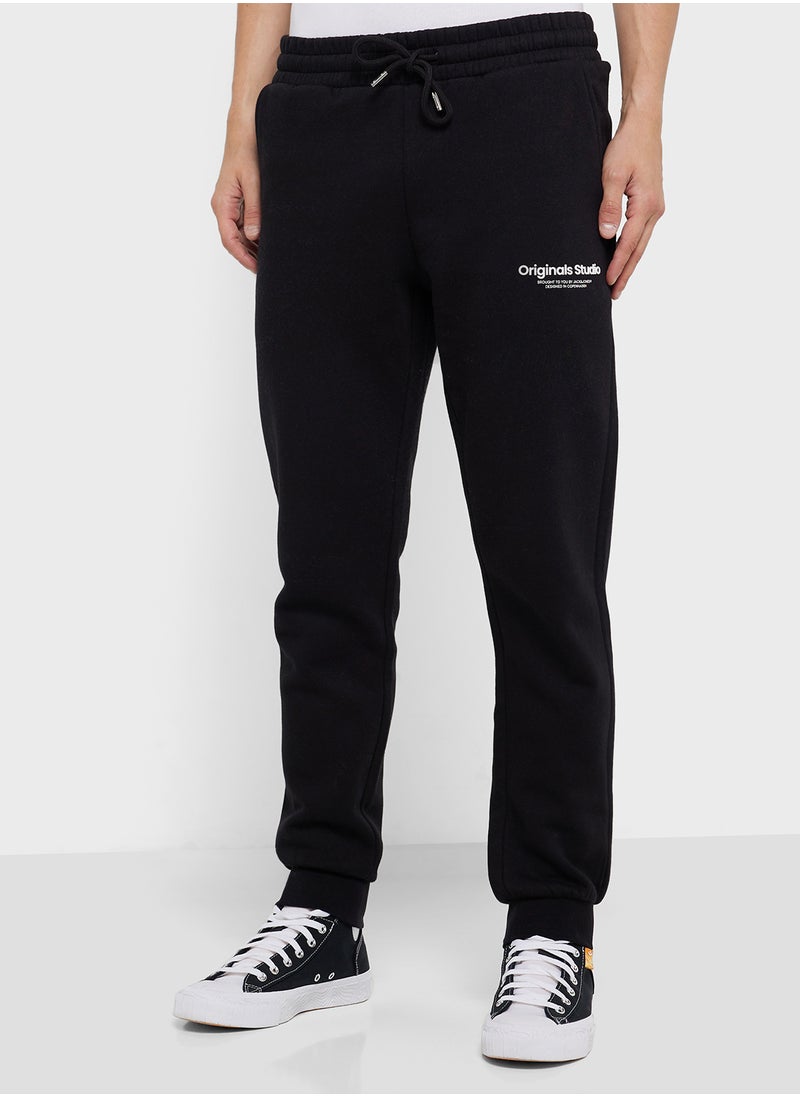 Drawstring Cuffed Sweatpants