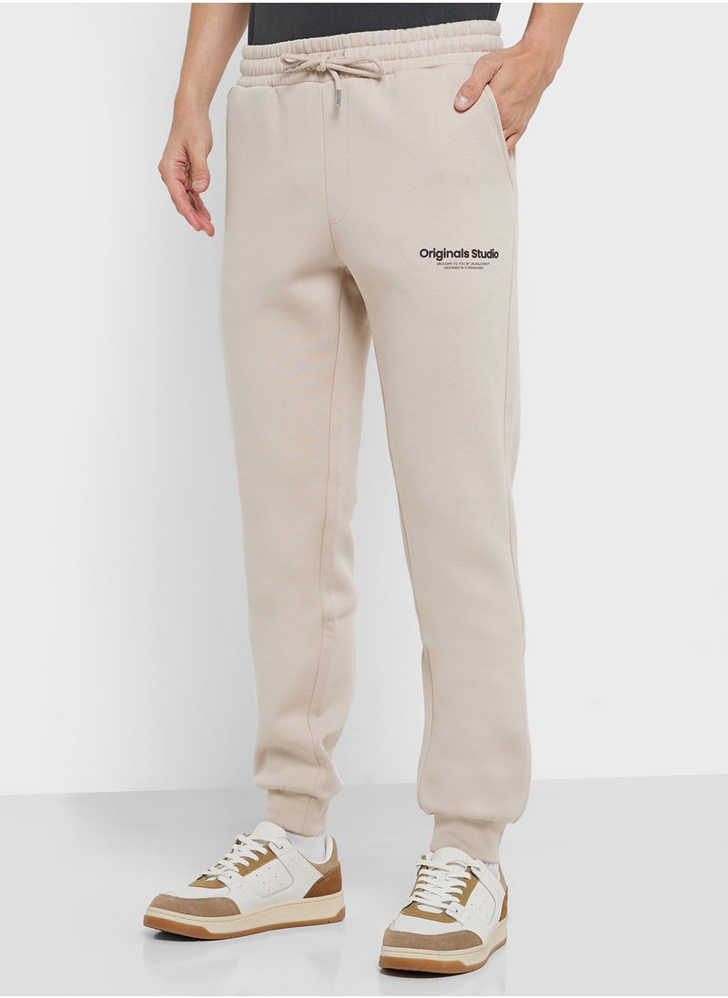 Drawstring Cuffed Sweatpants